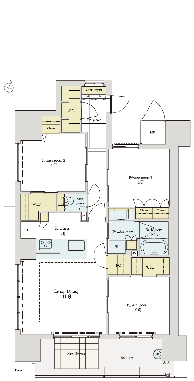 3LDK S81-DTYPE/81.00㎡