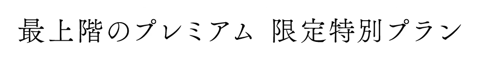 最上階のプレミアム 限定特別プラン