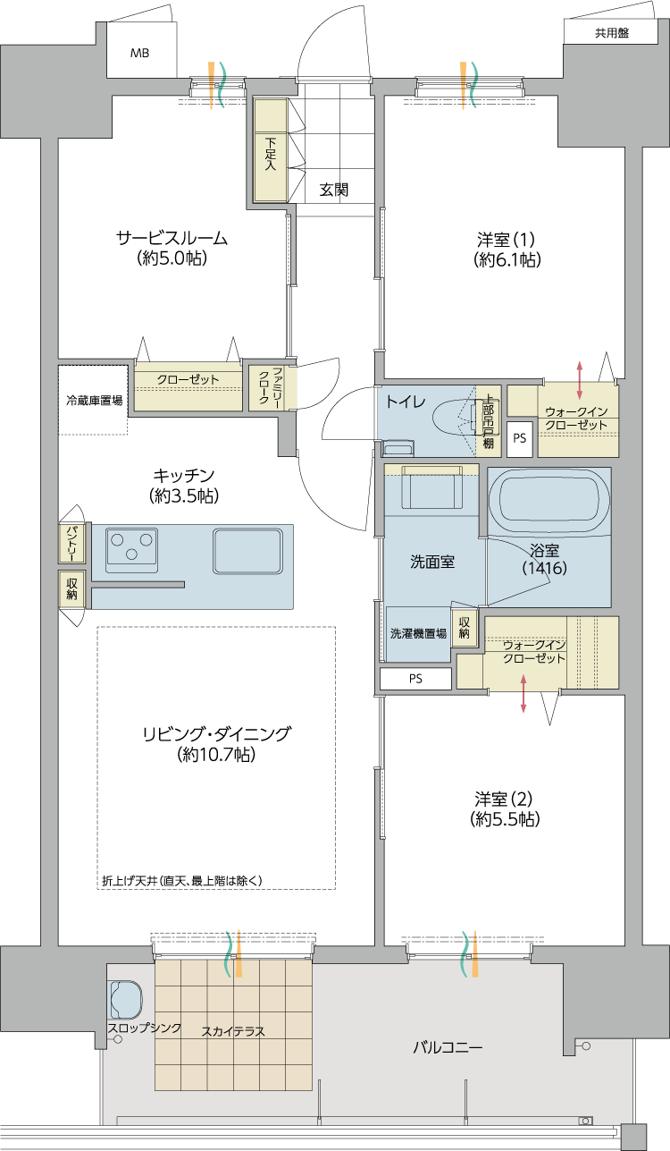 67-B TYPE 間取り図