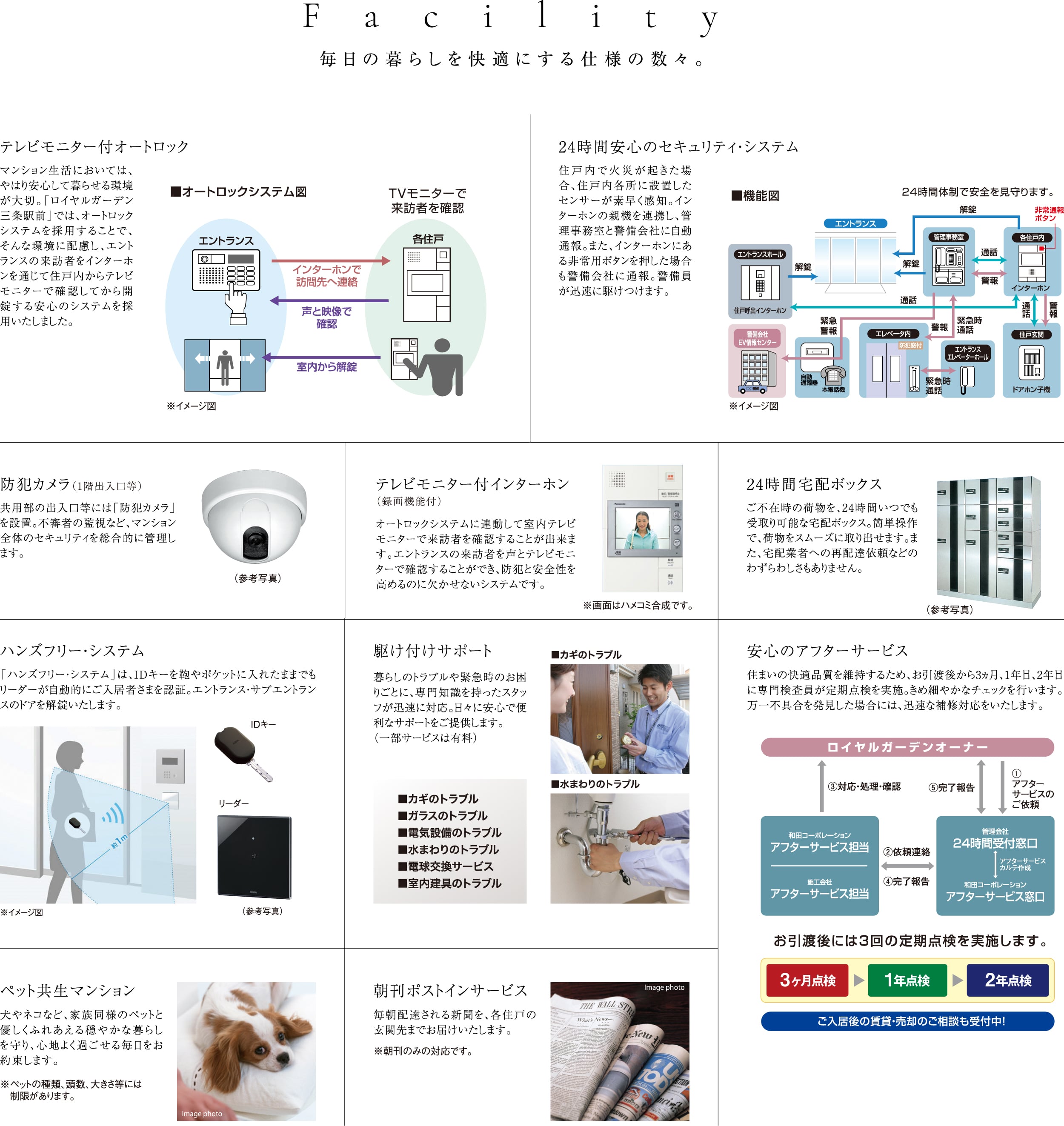 Facility 毎日の暮らしを快適にする仕様の数々。